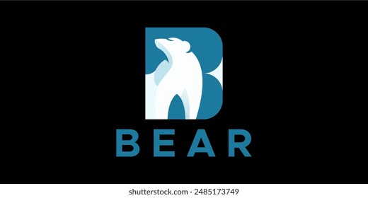 bear symbol in letter B