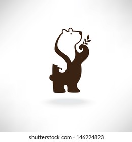bear in symbol style