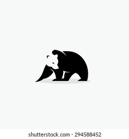 Bear symbol - vector illustration
