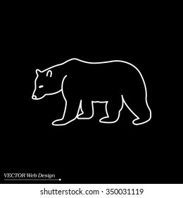 Bear symbol - vector illustration