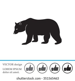 Bear symbol - vector illustration