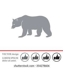 Bear symbol - vector illustration