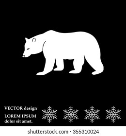 Bear symbol - vector illustration