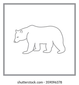 Bear symbol - vector illustration