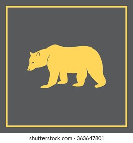 Bear symbol - vector illustration