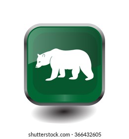 Bear symbol - vector illustration