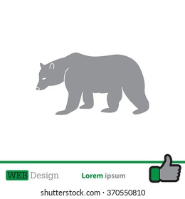 Bear symbol - vector illustration