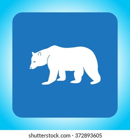 Bear symbol - vector illustration