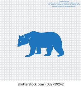 Bear symbol - vector illustration