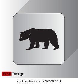Bear symbol - vector illustration