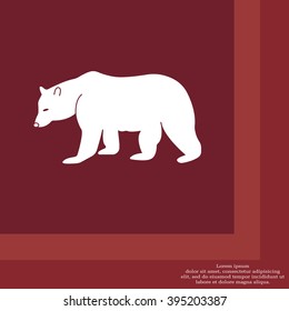 Bear symbol - vector illustration