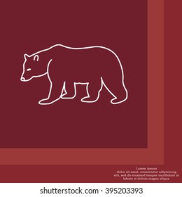 Bear symbol - vector illustration