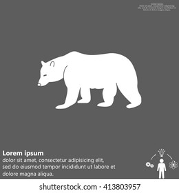 Bear symbol - vector illustration