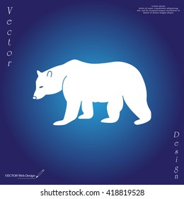 Bear symbol - vector illustration
