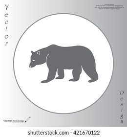Bear symbol - vector illustration