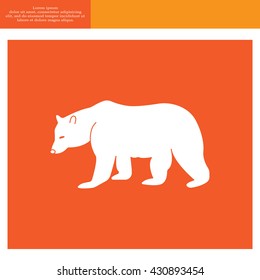 Bear symbol - vector illustration