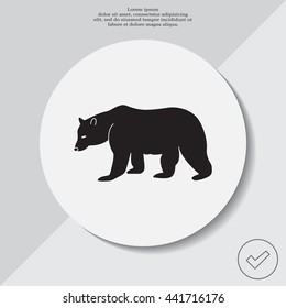 Bear symbol - vector illustration