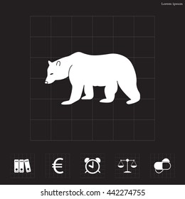 Bear symbol - vector illustration