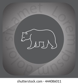 Bear symbol - vector illustration