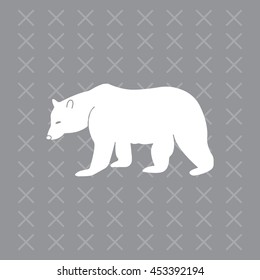 Bear symbol - vector illustration
