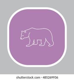 Bear symbol - vector illustration
