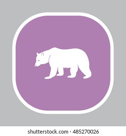 Bear symbol - vector illustration