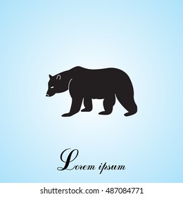 Bear symbol - vector illustration
