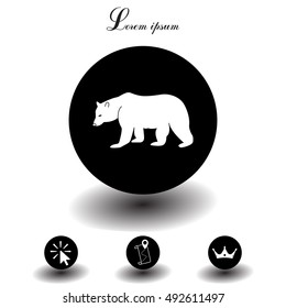 Bear symbol - vector illustration