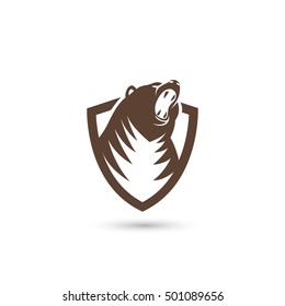 Bear symbol - vector illustration