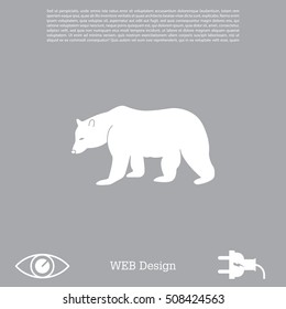 Bear symbol - vector illustration