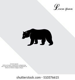 Bear symbol - vector illustration