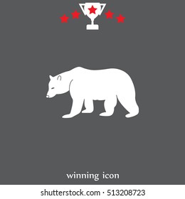 Bear symbol - vector illustration