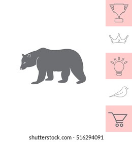 Bear symbol - vector illustration