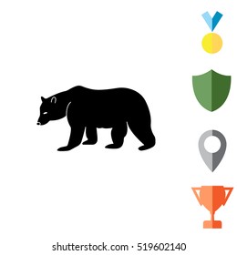 Bear symbol - vector illustration