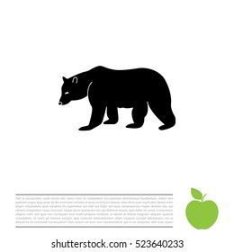 Bear symbol - vector illustration