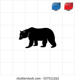 Bear symbol - vector illustration