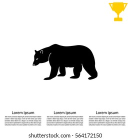 Bear symbol - vector illustration