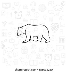 Bear symbol - vector illustration