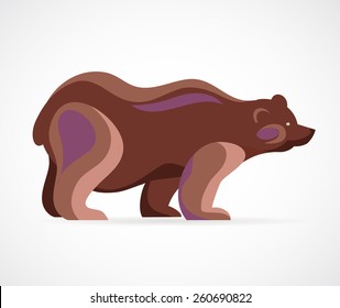 Bear symbol - vector illustration and icon