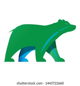 bear symbol vector with a simple design