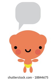 bear with talk bubble