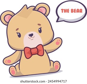 Bear teddy graphics illustration design