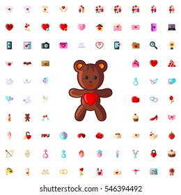 bear teddy icon illustration isolated vector sign symbol