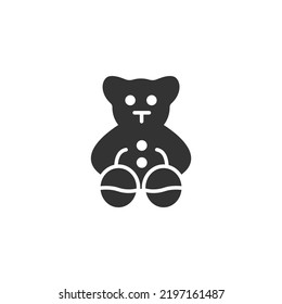 símbolo de iconos de Teddy de oso elementos vectores para web infográfica
