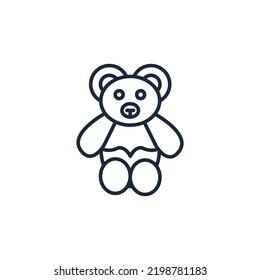 bear Teddy icons  symbol vector elements for infographic web