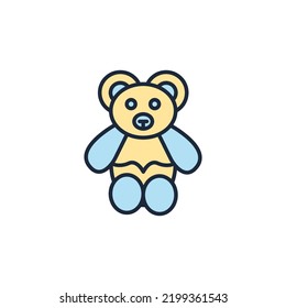 bear Teddy icons  symbol vector elements for infographic web