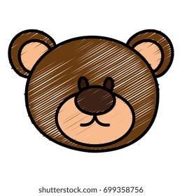bear teddy isolated icon