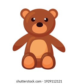 bear teddy kids toy icon