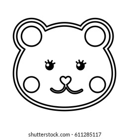 bear teddy toy icon vector illustration design