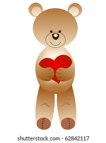 Bear Teddy.Vector